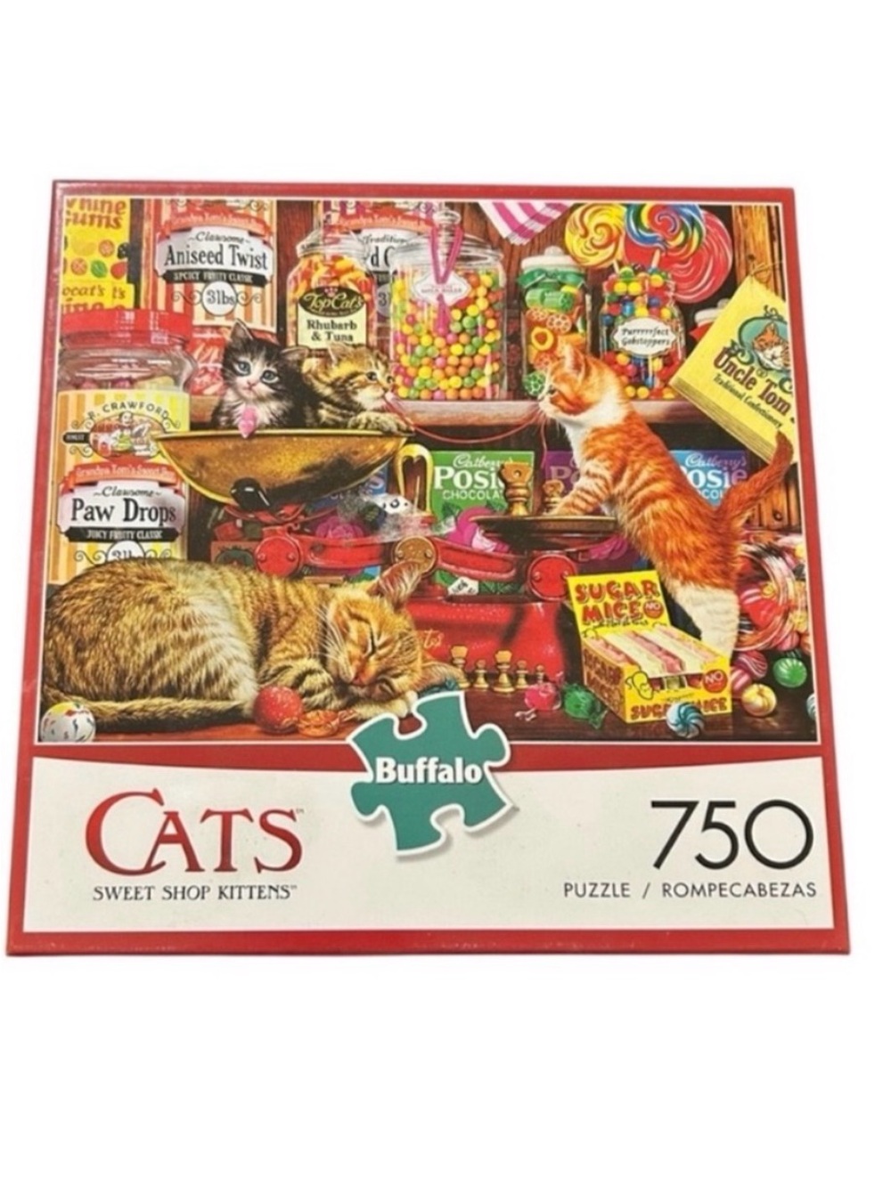 Buffalo David Bitton Colorful Kittens Puzzle Sweet Shop jigsaw 750 puzzle